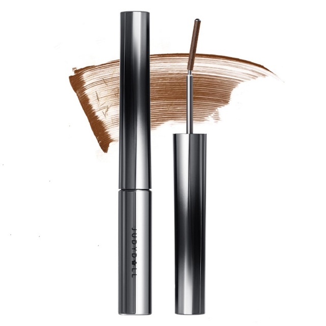 Judydoll 3D Curling Iron Mascara, 02 Brown, 0.07 oz - 6° Precision Design Tubing Mascara with Ultra-Fine Metal Wand