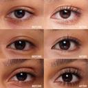 Judydoll 3D Curling Iron Mascara, 02 Brown, 0.07 oz - 6° Precision Design Tubing Mascara with Ultra-Fine Metal Wand 3