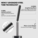 Judydoll 3D Curling Iron Mascara, 02 Brown, 0.07 oz - 6° Precision Design Tubing Mascara with Ultra-Fine Metal Wand 6