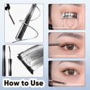 Judydoll 3D Curling Iron Mascara, 02 Brown, 0.07 oz - 6° Precision Design Tubing Mascara with Ultra-Fine Metal Wand 7