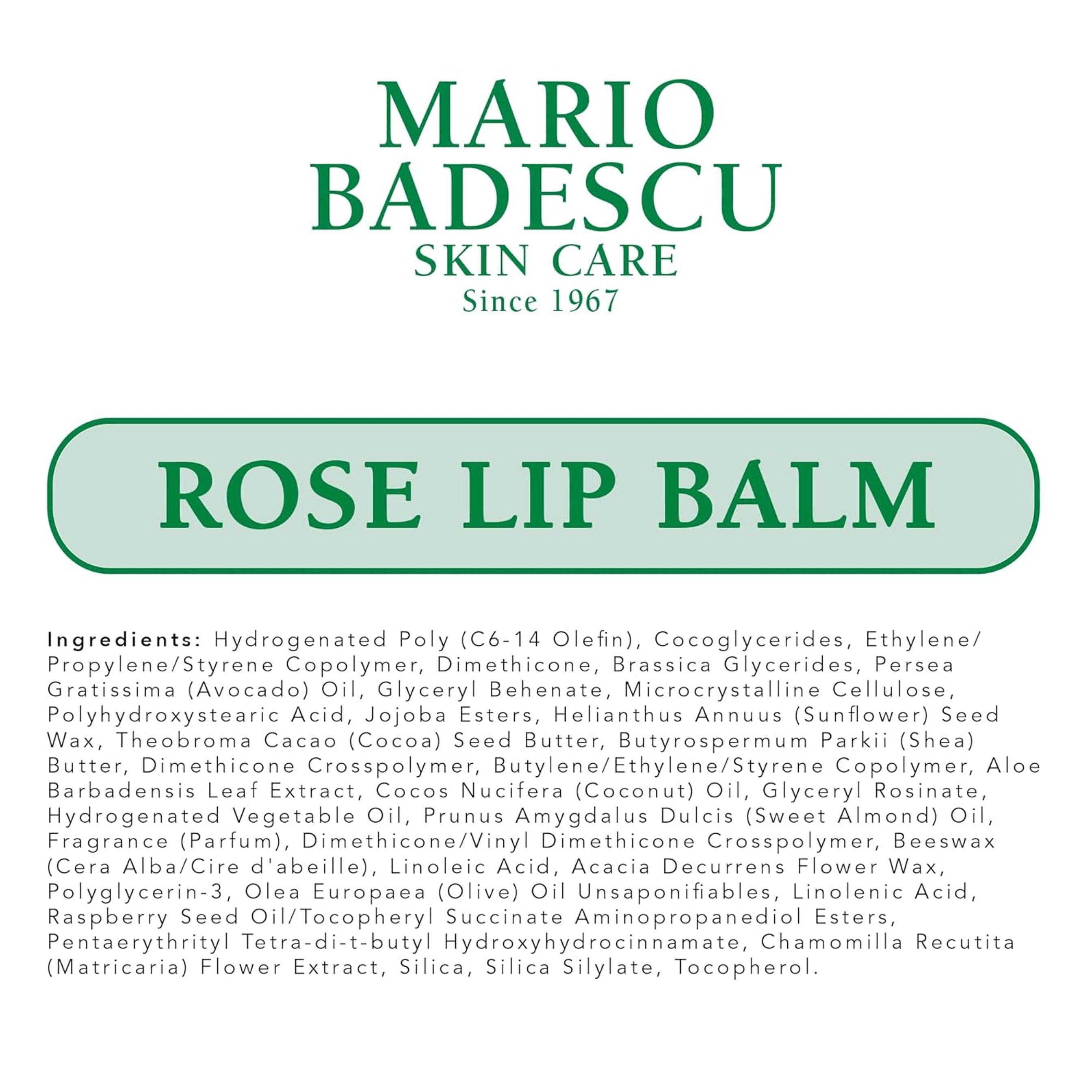 Mario Badescu Lip Balm, Rose, 0.35 oz - Ultra-Nourishing Lip Care Moisturizer for Soft, Smooth & Supple Lips 5