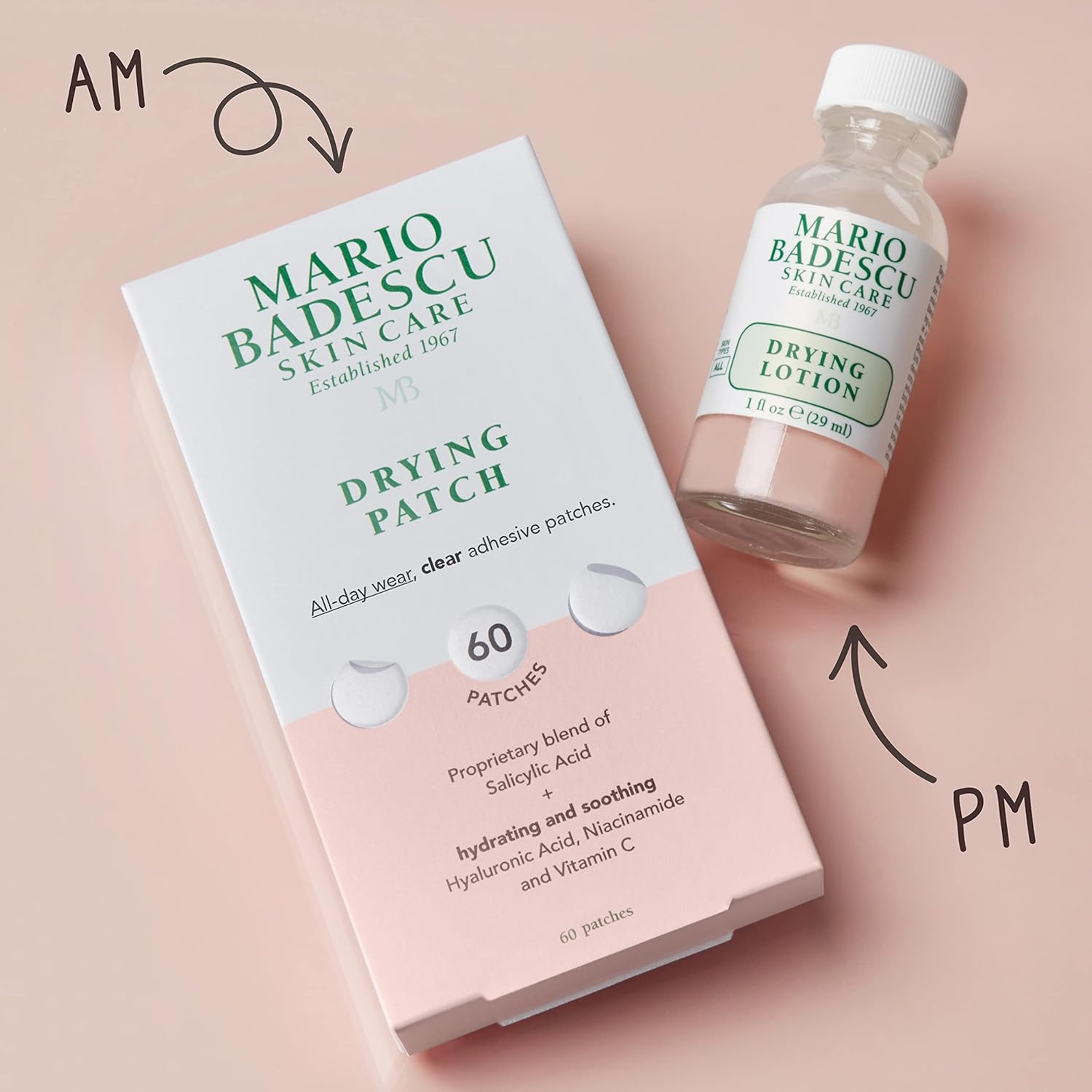 Mario Badescu Drying Lotion 1 fl.oz - Overnight Spot Treatment helps Dry Up Surface Blemishes 9