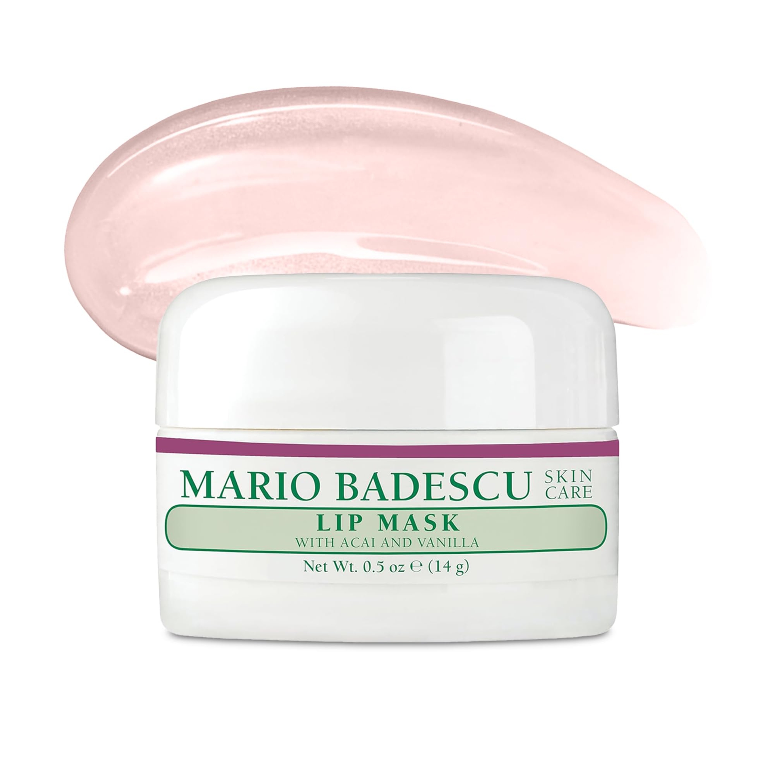 Mario Badescu Lip Mask, Acai and Vanilla, 0.5 oz - Overnight Lip Treatment for Supple, Hydrated Lips 1
