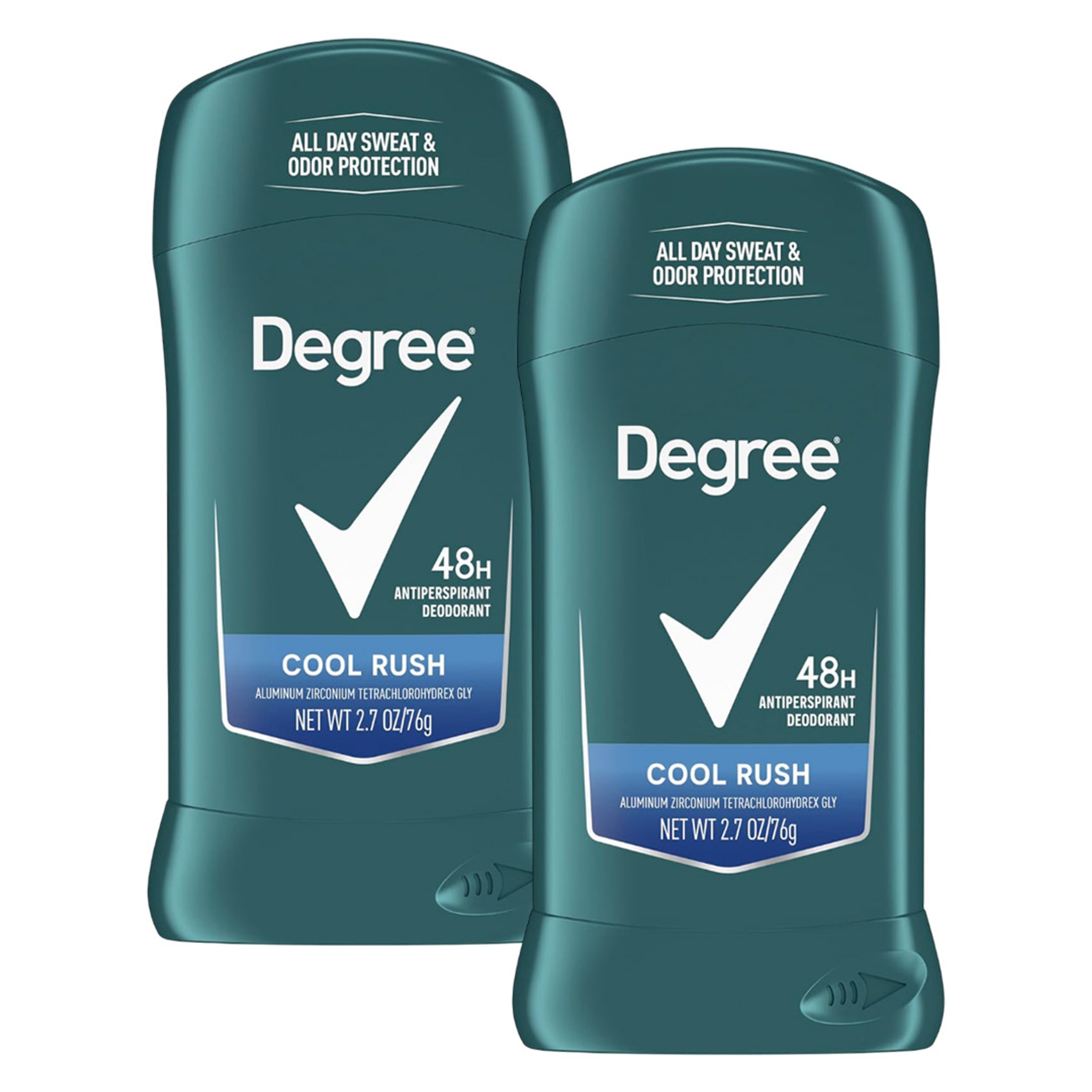 Degree Men Cool Rush Antiperspirant Deodorant Stick 2.7 oz (Pack of 2) - 48HR Sweat & Odor Protection 2