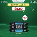 DUDE Wipes Fragrance Free Flushable Wipes 48 Count (Pack of 3) - Extra-Large Adult Wet Wipes for Sensitive Skin 1