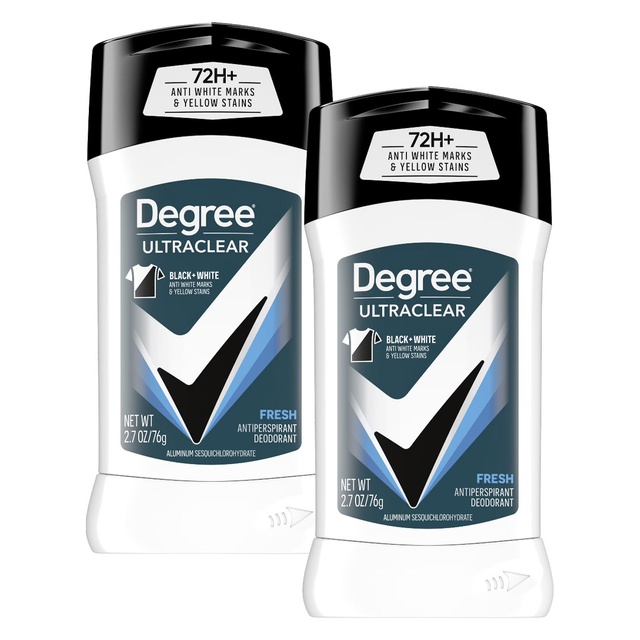 Degree Men UltraClear Black+White Fresh Antiperspirant Deodorant Stick 2.7 oz (Pack of 2) - 72HR Sweat & Odor Protection — Out of stock