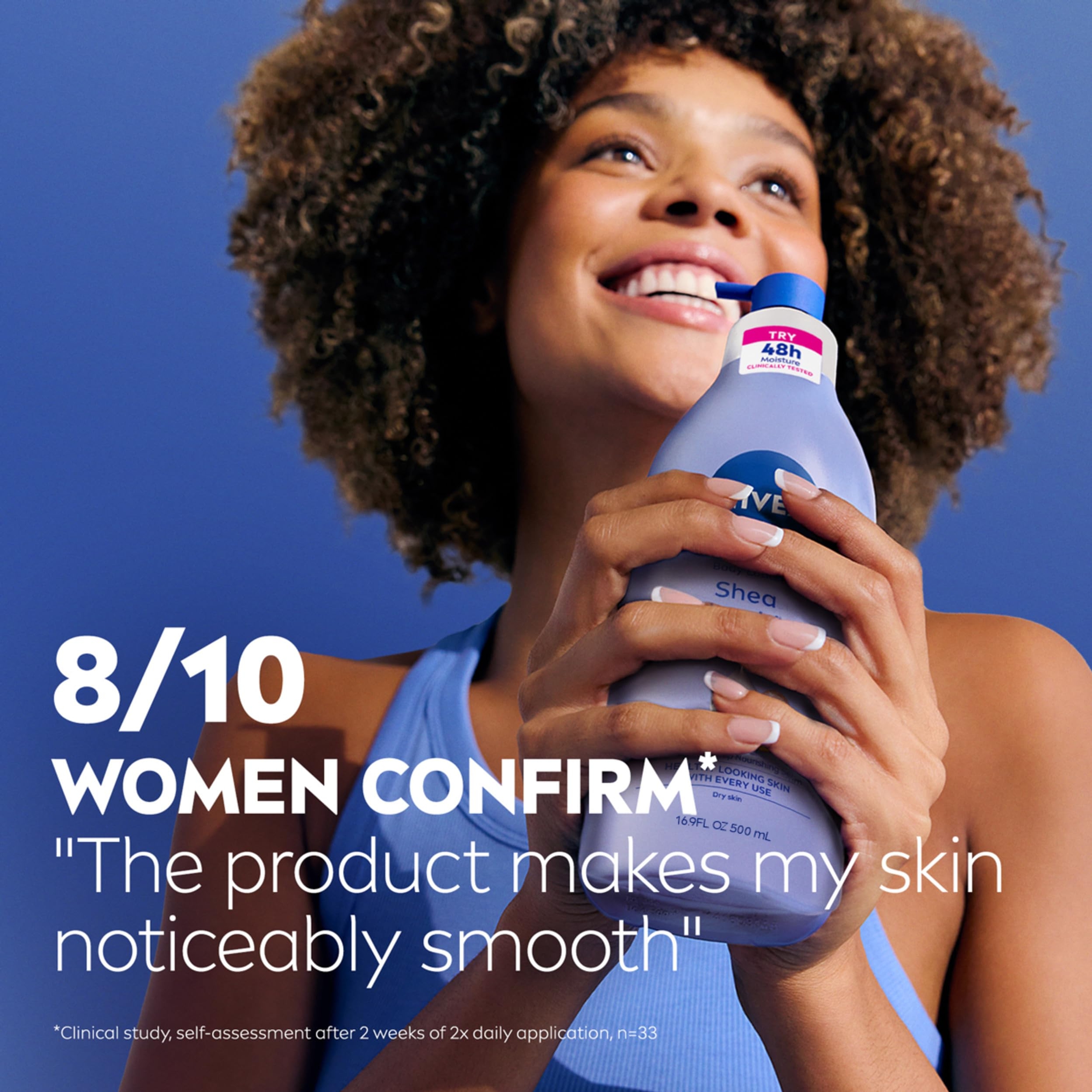 Nivea Shea Nourish Body Lotion 16.9 fl.oz - with Shea Butter & Hyaluronic Acid for 48H Moisture 7