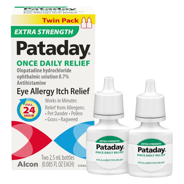 Alcon Pataday Extra Strength Once Daily Allergy Itch Relief Drops 0.085 fl.oz (Pack of 2)