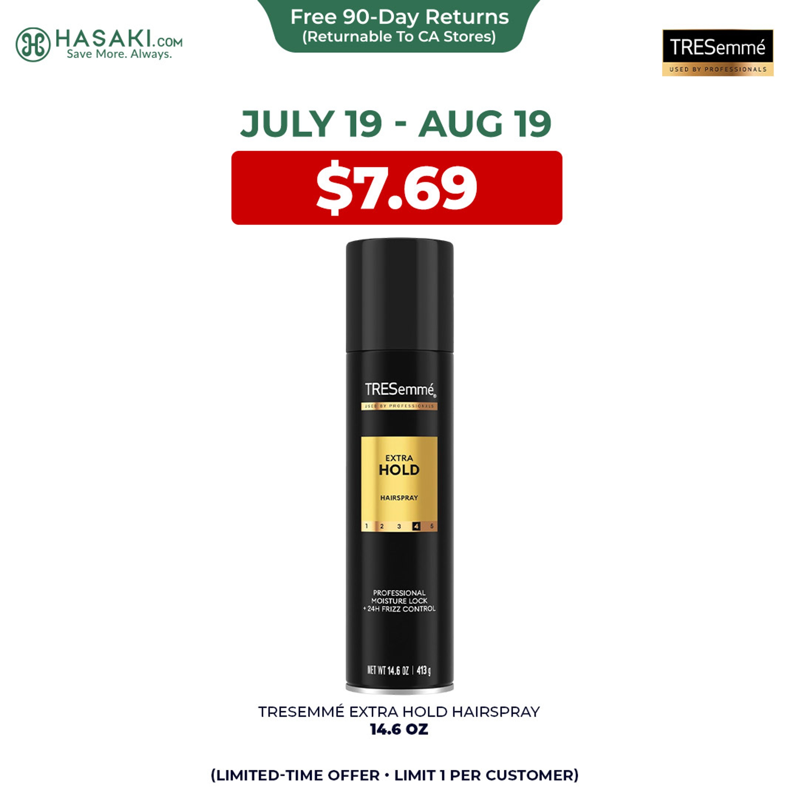 TRESemmé Extra Hold Hairspray 14.6 oz - With Pro Lock Tech for 24-Hour Frizz Control 1