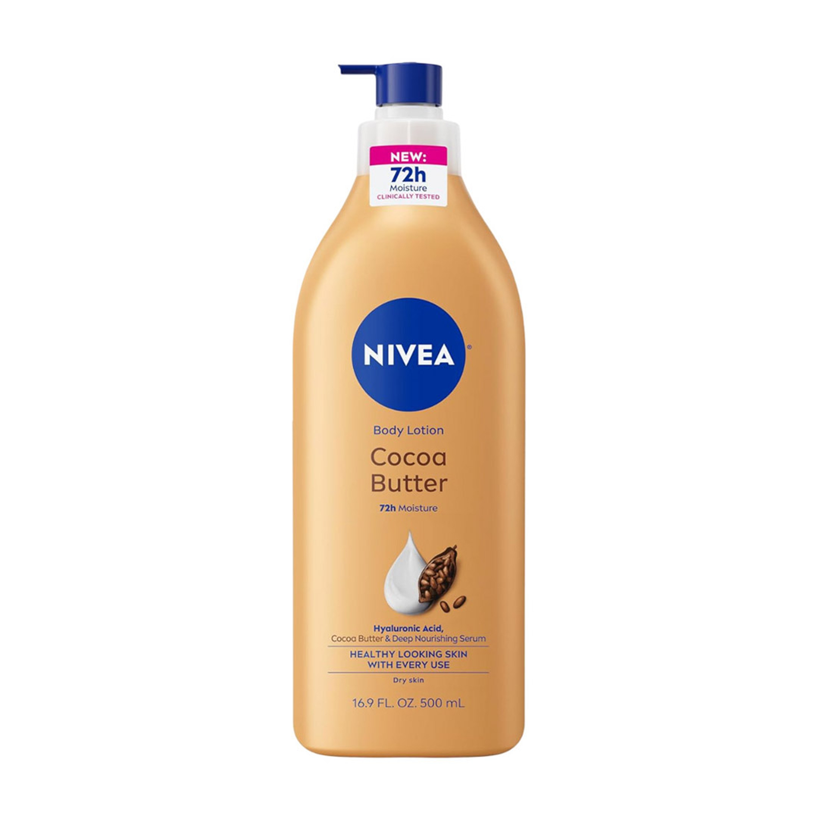 Nivea Cocoa Butter Body Lotion 16.9 fl.oz - 72H Deep Nourishing Moisture for Dry Skin with Hyaluronic Acid 1