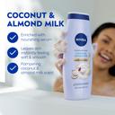 Nivea Pampering Coconut & Almond Milk Body Wash 20 fl.oz - Moisturizing Body Wash with Provitamin B5 & Vitamin E 3