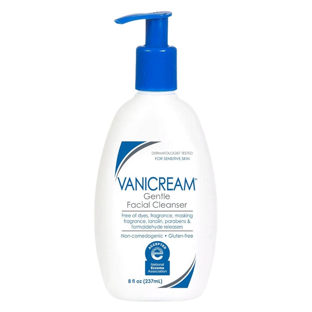 Vanicream Gentle Facial Cleanser 8 fl.oz - Formulated Without Common Irritants for Sensitive Skin
