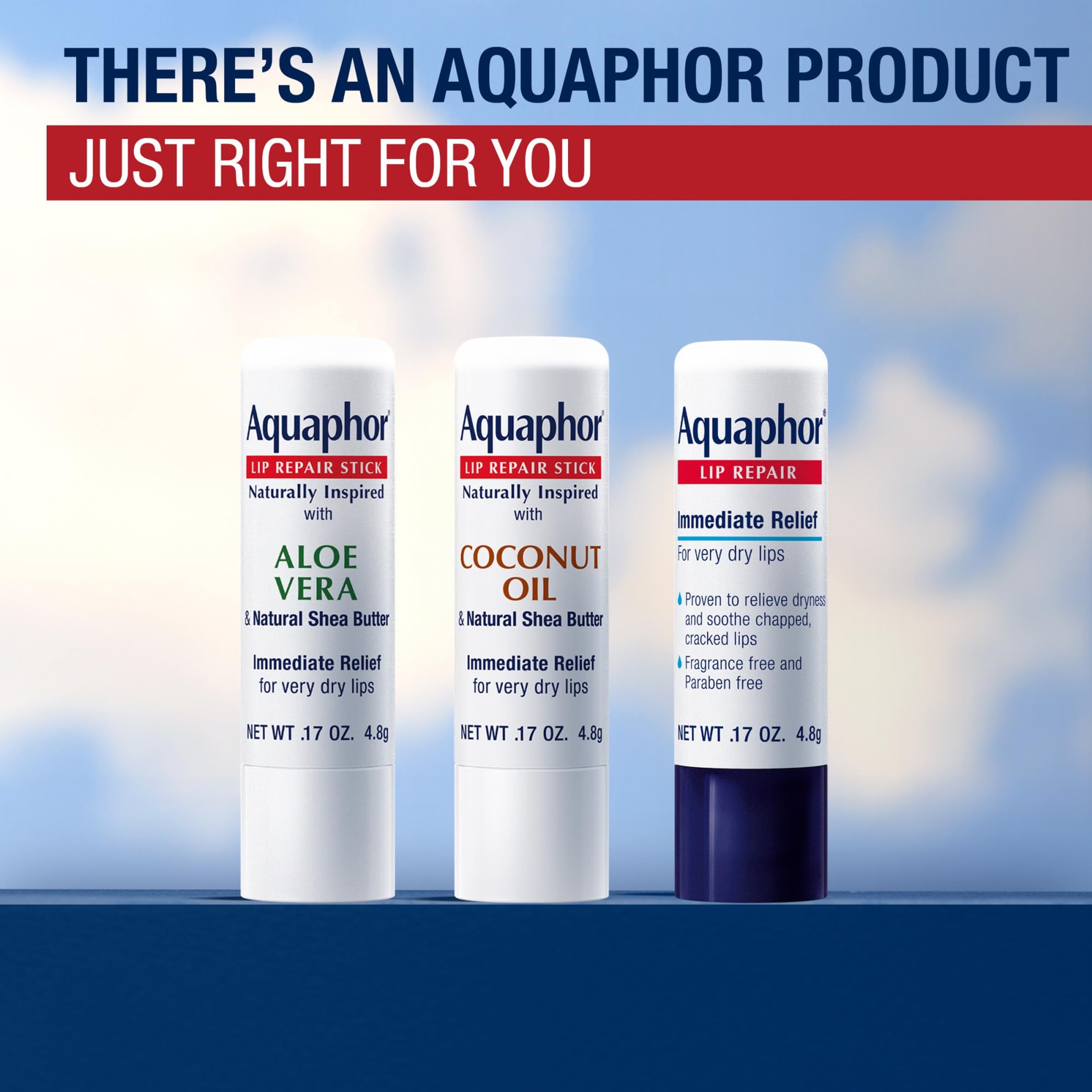 Aquaphor Naturally Inspired Lip Repair Stick, Coconut Oil, 0.17 oz - Hydrating Lip Balm Immediately Relieves Dryness 7