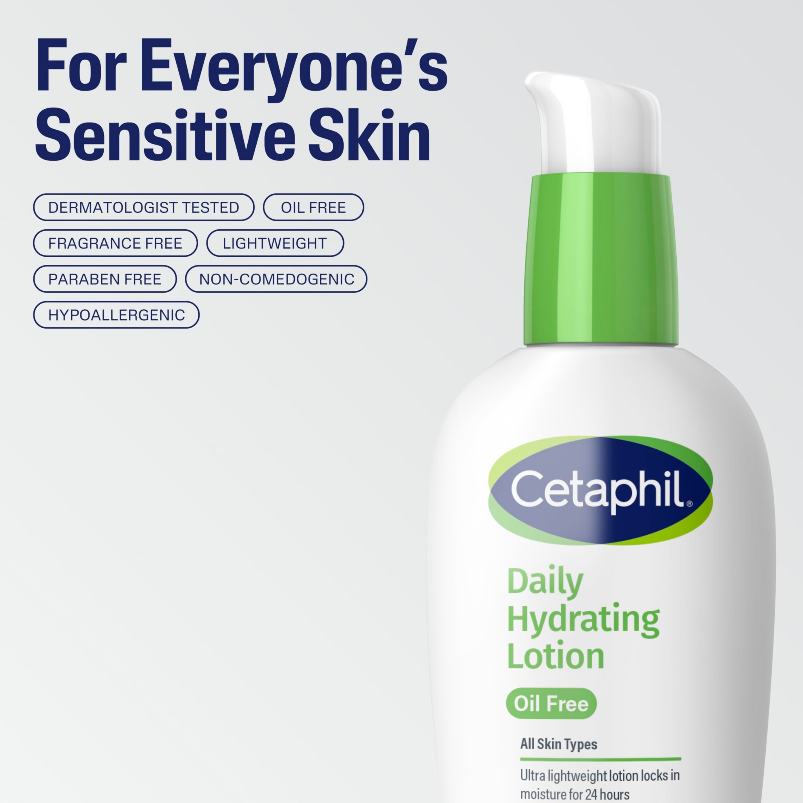 Cetaphil Daily Hydrating Lotion 3 fl.oz - Ultra Lightweight Moisturizer with Hyaluronic Acid for Face 6