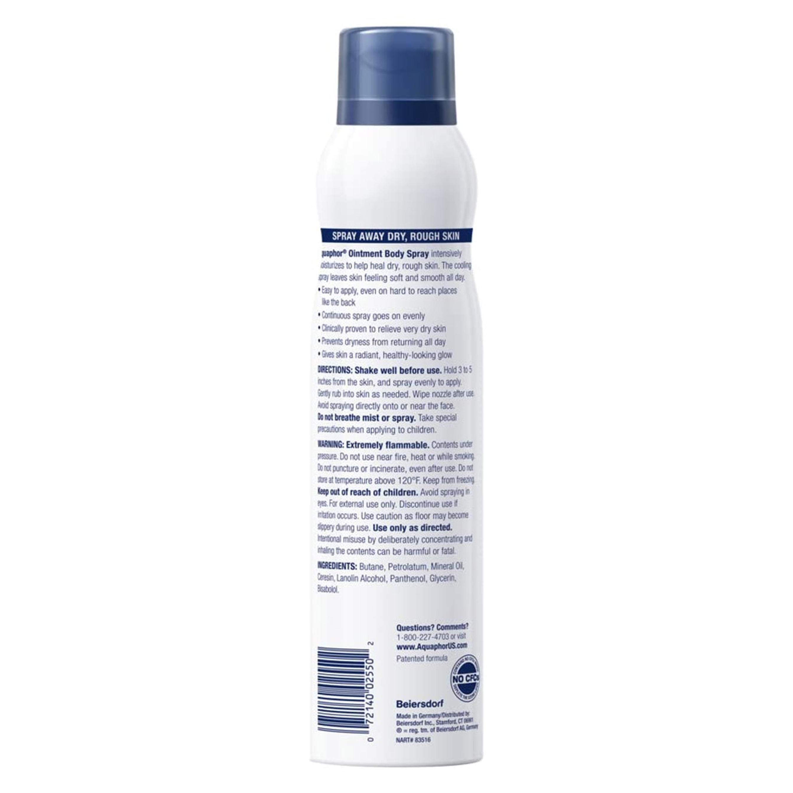 Aquaphor Ointment Body Spray 6.2 oz - Moisturizes and Heals Dry, Rough Skin 8