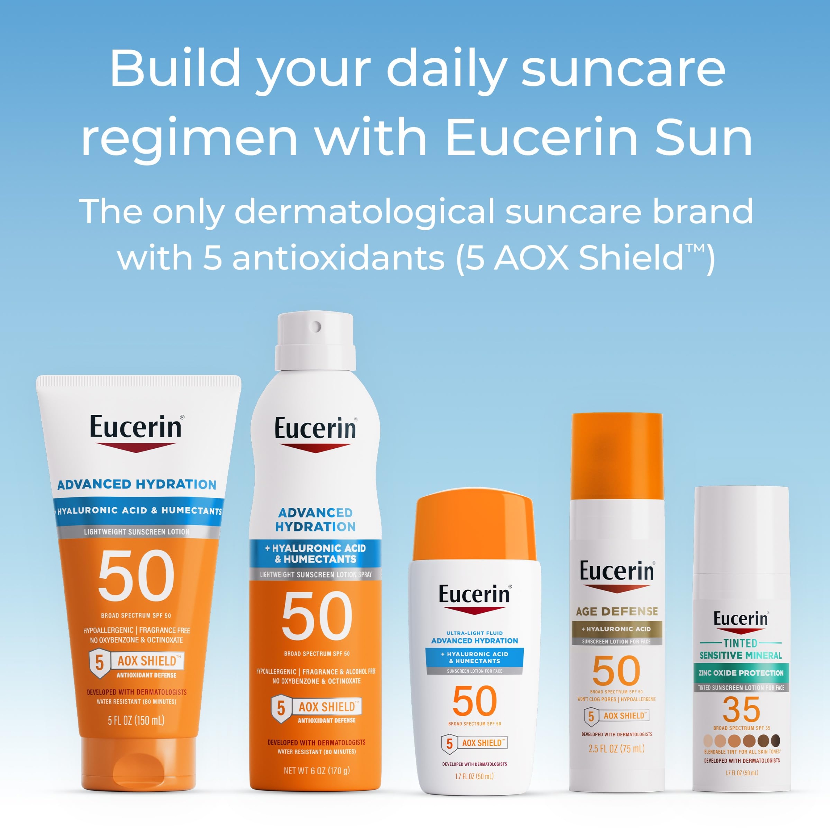 Eucerin Tinted Age Defense SPF 50 Face Sunscreen 2.5 fl.oz - More Even-Looking, Radiant Finish for All Skin Tones 7