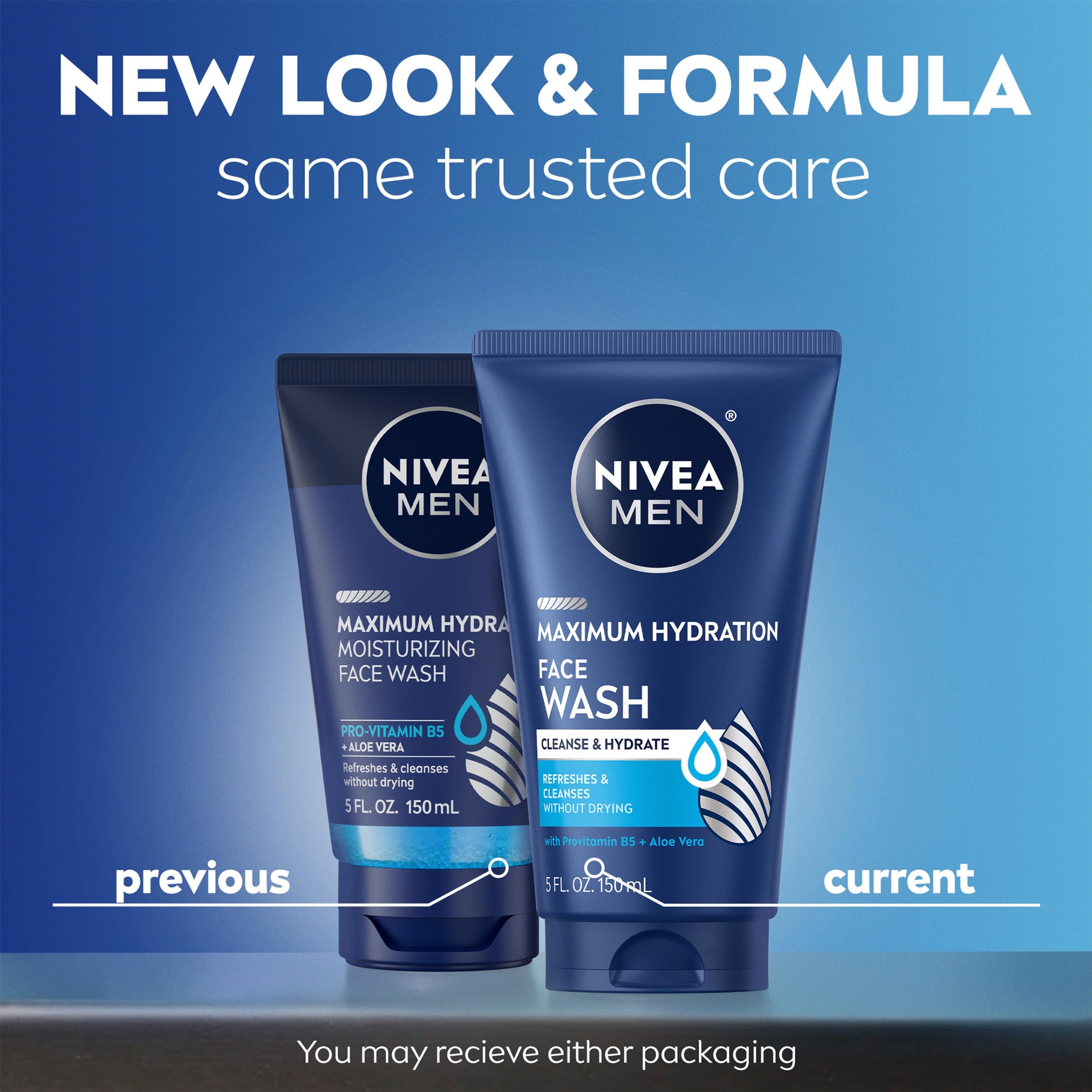 Nivea Men Maximum Hydration Face Wash 5 fl.oz - Refreshes and Cleanses without Drying 2