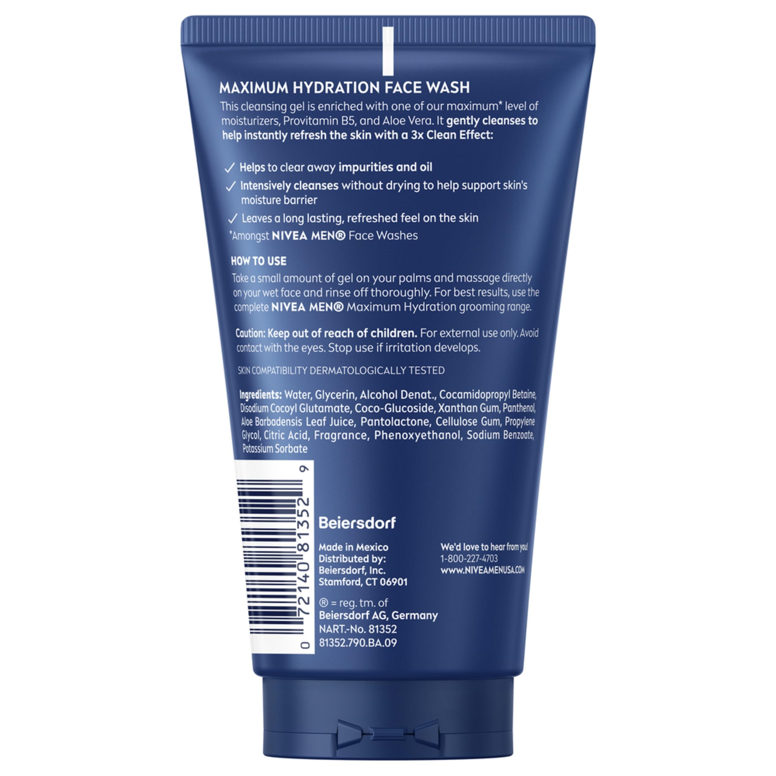 Nivea Men Maximum Hydration Face Wash 5 fl.oz - Refreshes and Cleanses without Drying 11