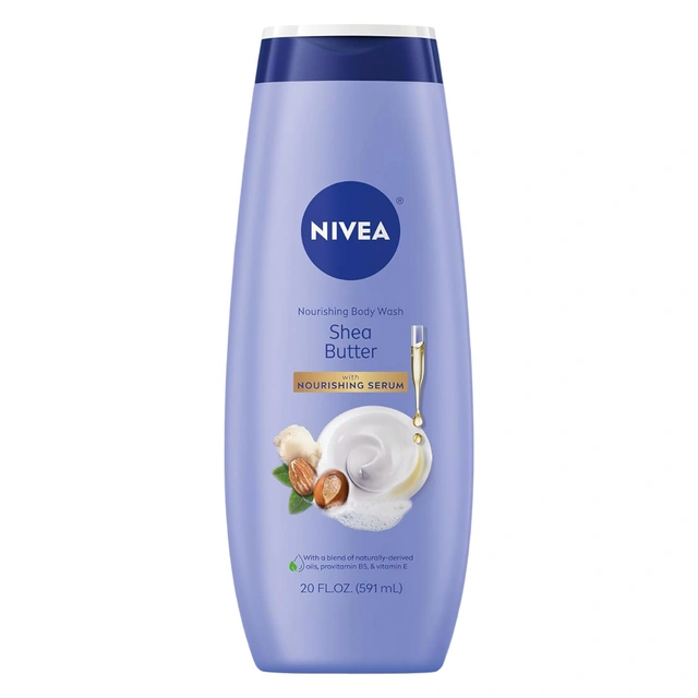 Nivea Nourishing Shea Butter Body Wash 20 fl.oz - Moisturizing Body Wash with Provitamin B5 & Vitamin E