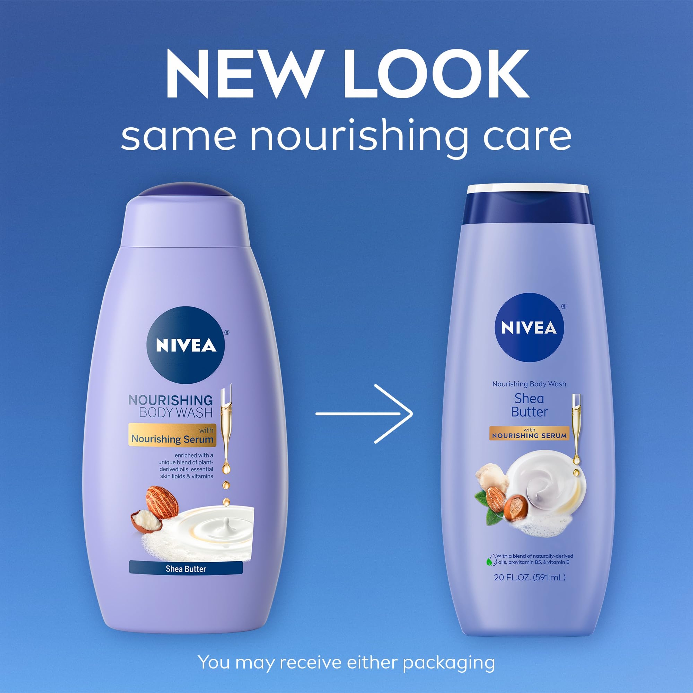 Nivea Nourishing Shea Butter Body Wash 20 fl.oz - Moisturizing Body Wash with Provitamin B5 & Vitamin E 2