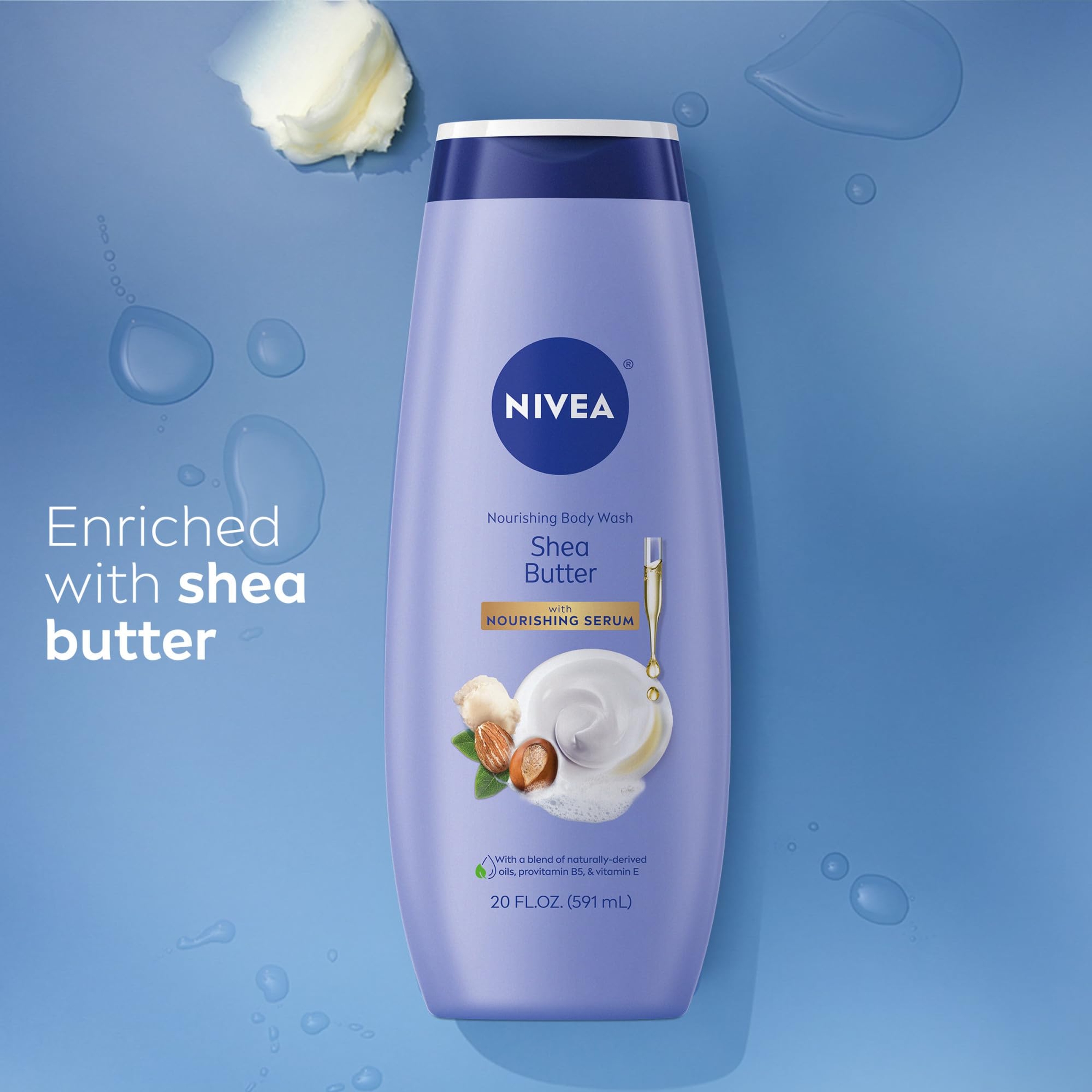 Nivea Nourishing Shea Butter Body Wash 20 fl.oz - Moisturizing Body Wash with Provitamin B5 & Vitamin E 9