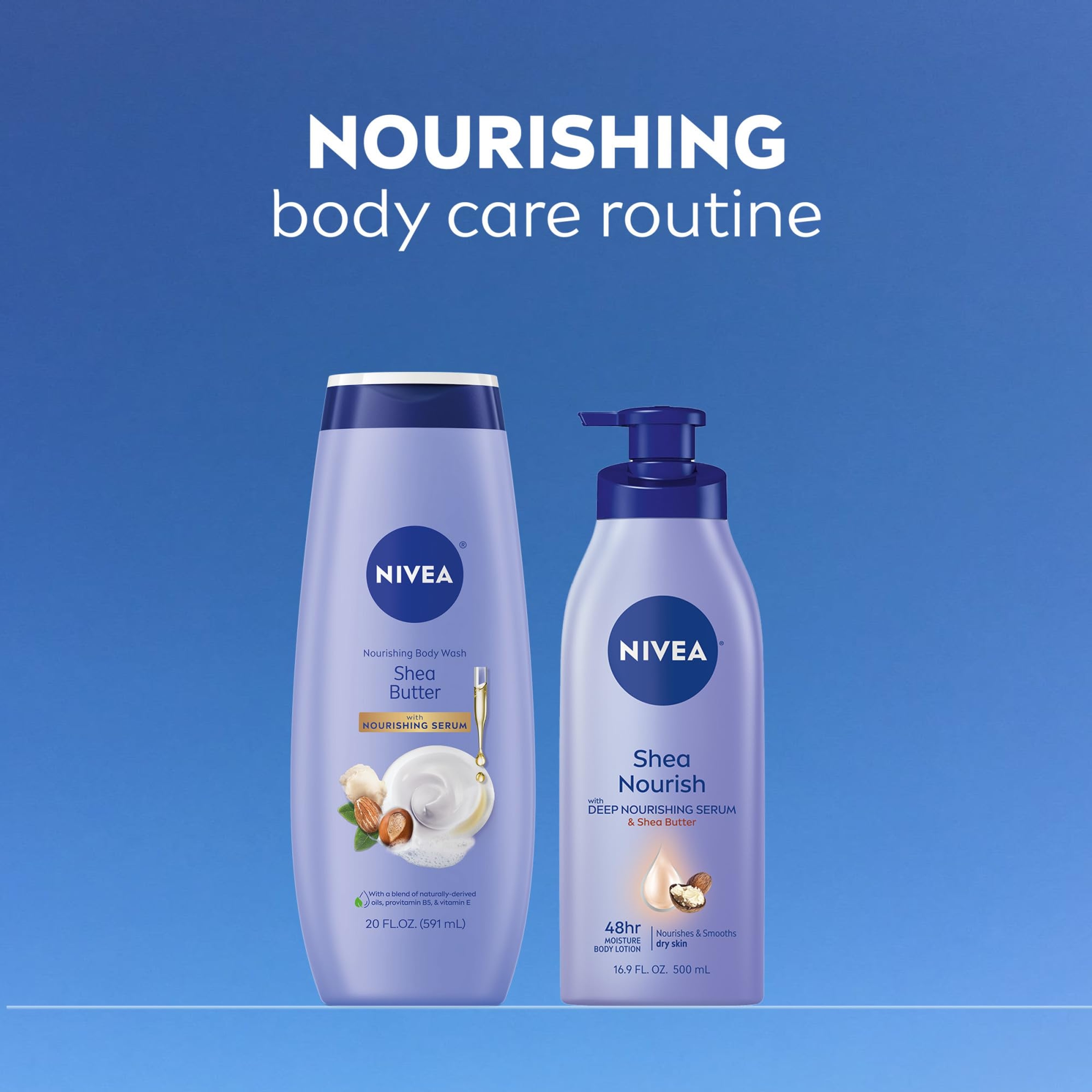 Nivea Nourishing Shea Butter Body Wash 20 fl.oz - Moisturizing Body Wash with Provitamin B5 & Vitamin E 12