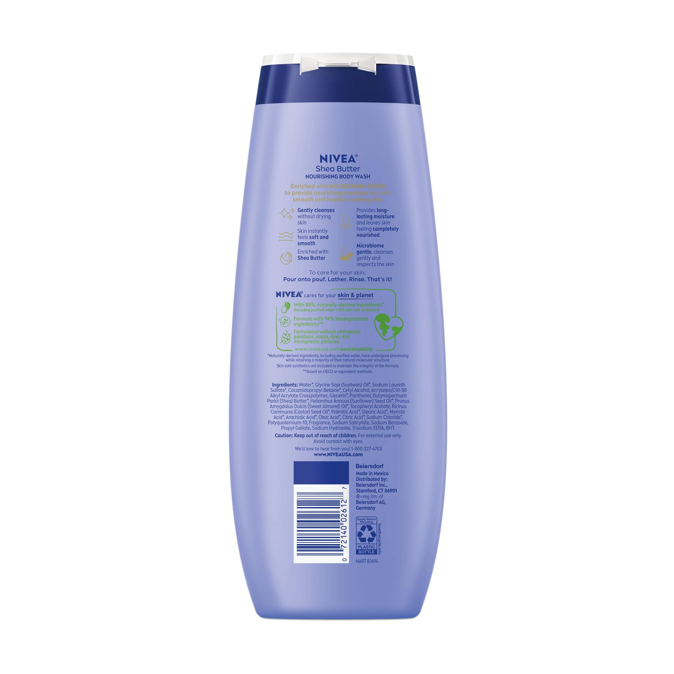Nivea Nourishing Shea Butter Body Wash 20 fl.oz - Moisturizing Body Wash with Provitamin B5 & Vitamin E 14