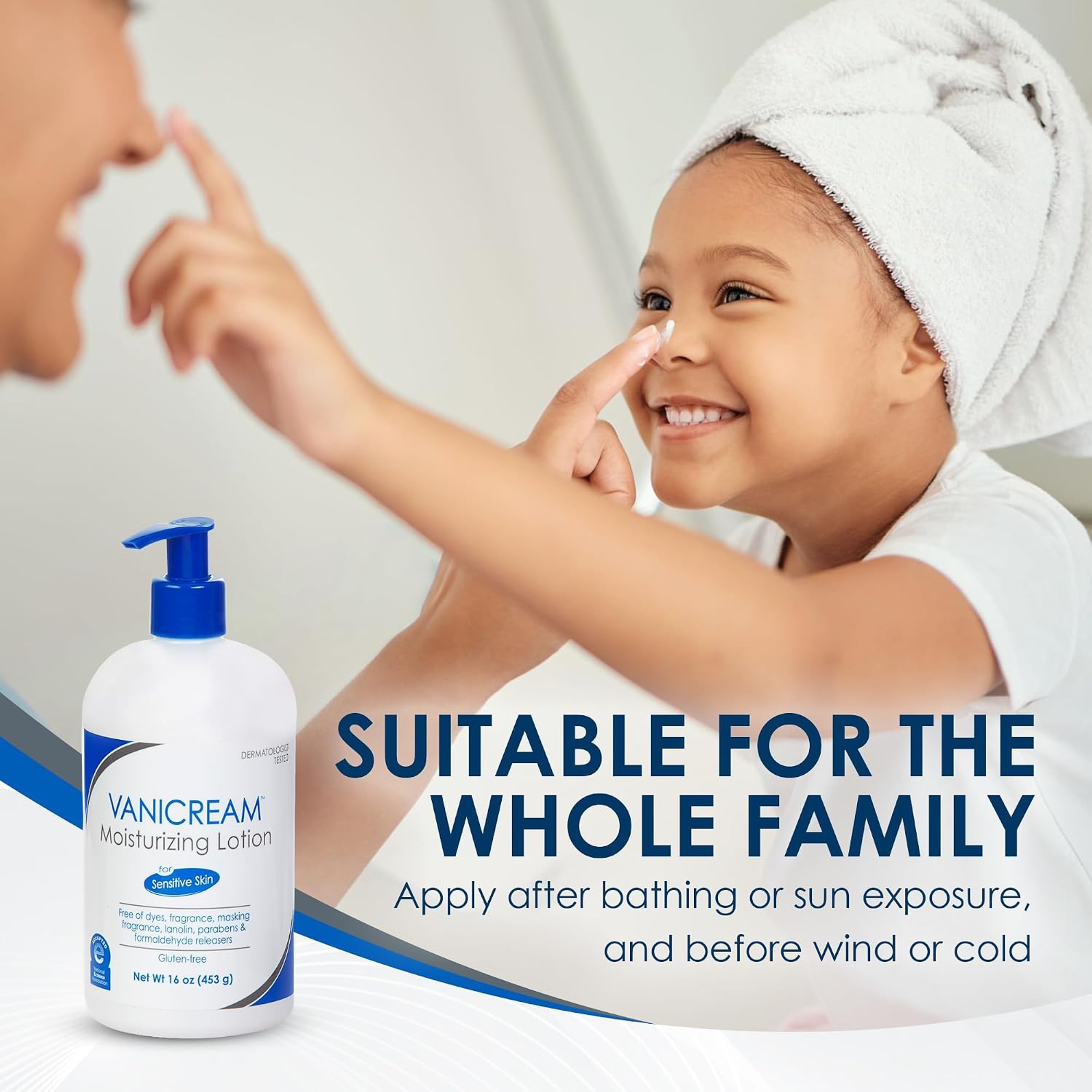 Vanicream Moisturizing Lotion for Sensitive Skin 16 oz - Body & Face Moisturizer Restores Moisture & Soothes Irritated Skin 5