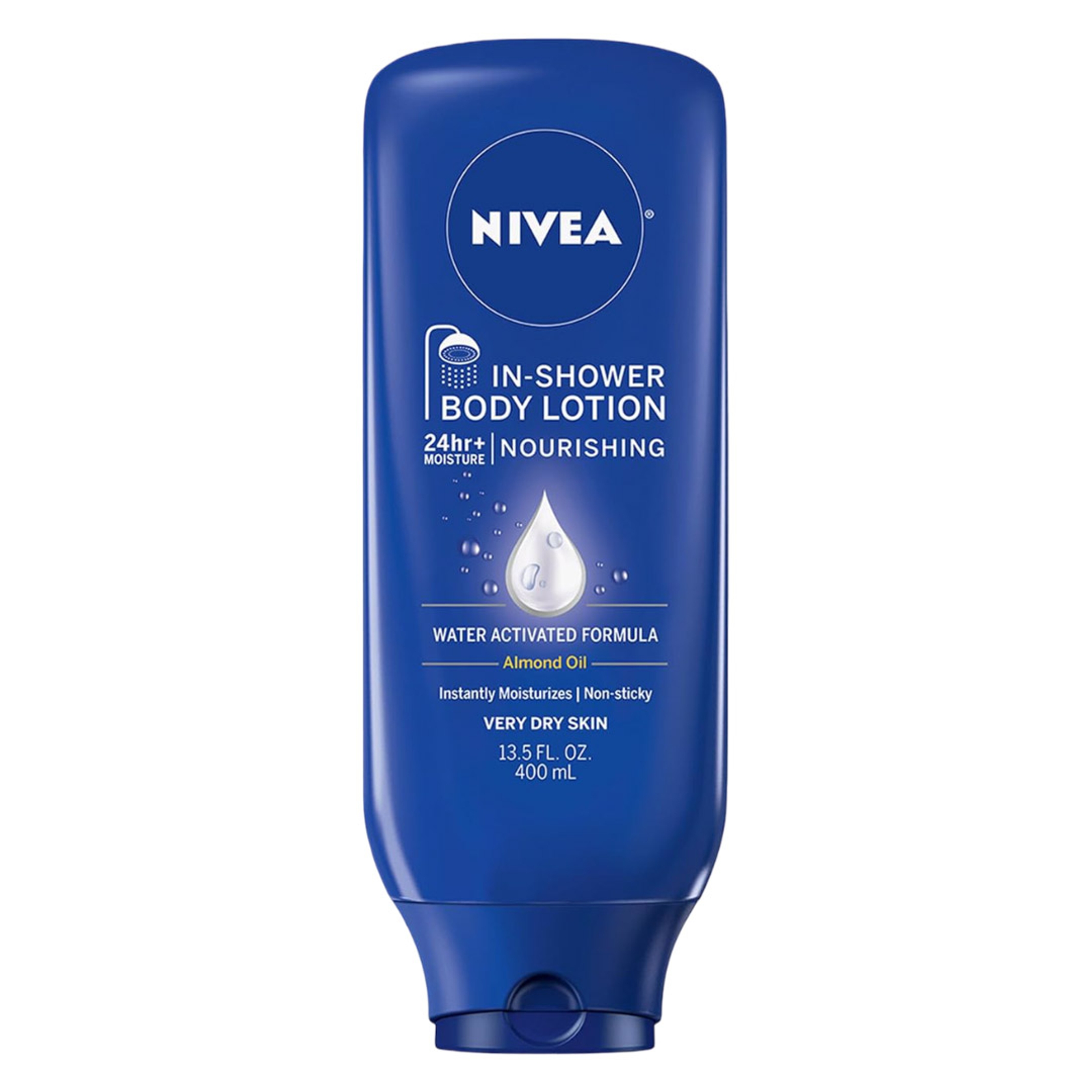 Nivea Nourishing In Shower Lotion 13.5 fl.oz - Water Activated In Shower Moisturizer with Almond Oil for Very Dry Skin 1
