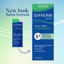 Differin Acne Daily Deep Cleanser 4 fl.oz - Face Wash with 5% Benzoyl Peroxide for Sensitive Skin 3