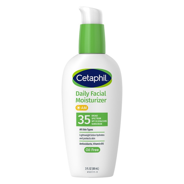 Cetaphil Daily Facial Moisturizer SPF 35 3 fl.oz - Daily Oil Free Facial Moisturizer for All Skin Types