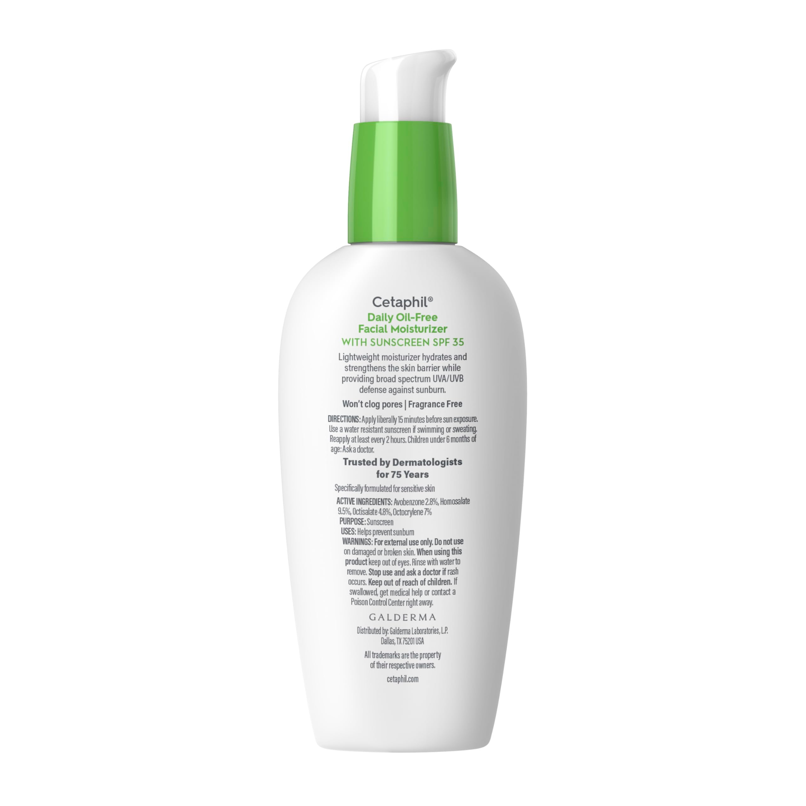 Cetaphil Daily Facial Moisturizer SPF 35 3 fl.oz - Daily Oil Free Facial Moisturizer for All Skin Types 10
