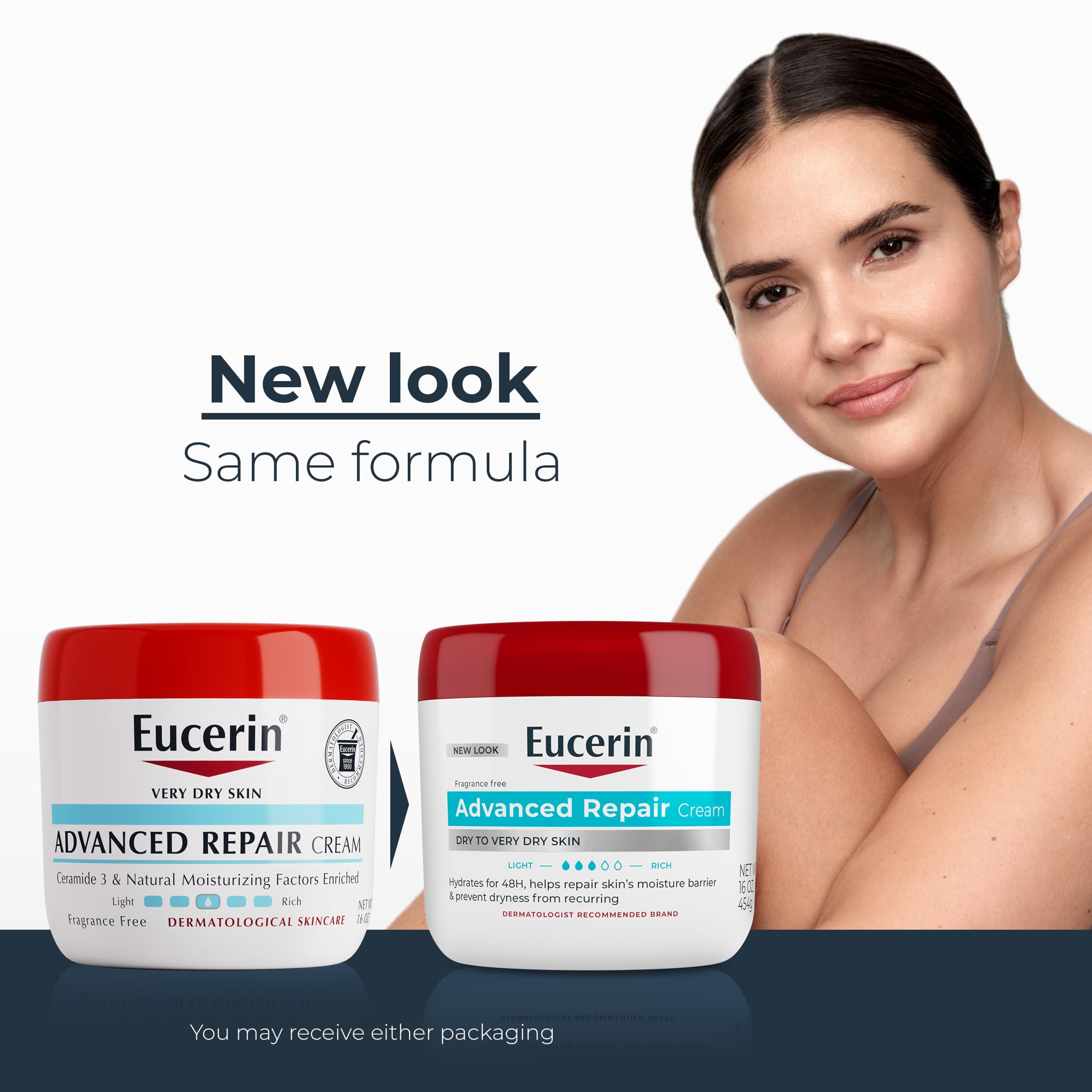 Eucerin Advanced Repair Cream 16 oz - Body Moisturizer for Dry Skin, 48 Hours of Hydration 2