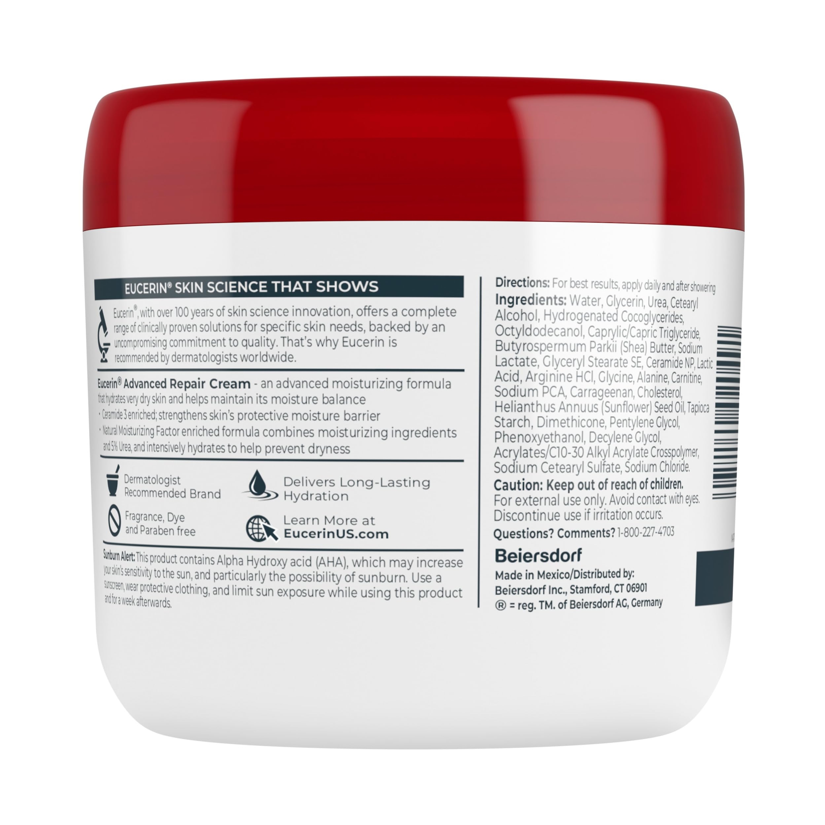Eucerin Advanced Repair Cream 16 oz - Body Moisturizer for Dry Skin, 48 Hours of Hydration 14
