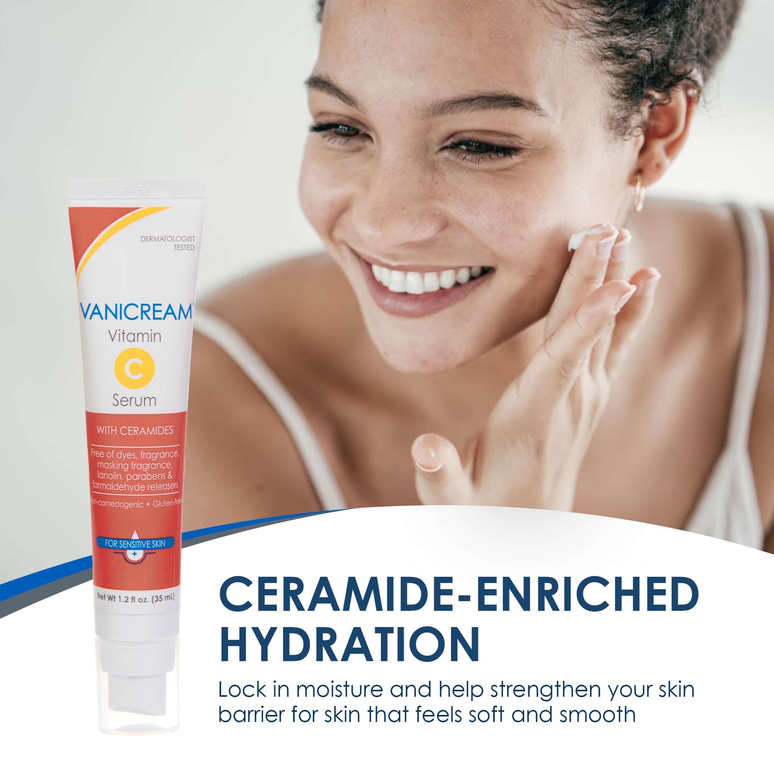 Vanicream Vitamin C Serum with Ceramides for Sensitive Skin 1.2 fl.oz - Milky & Lightweight, Boosts Glow 2