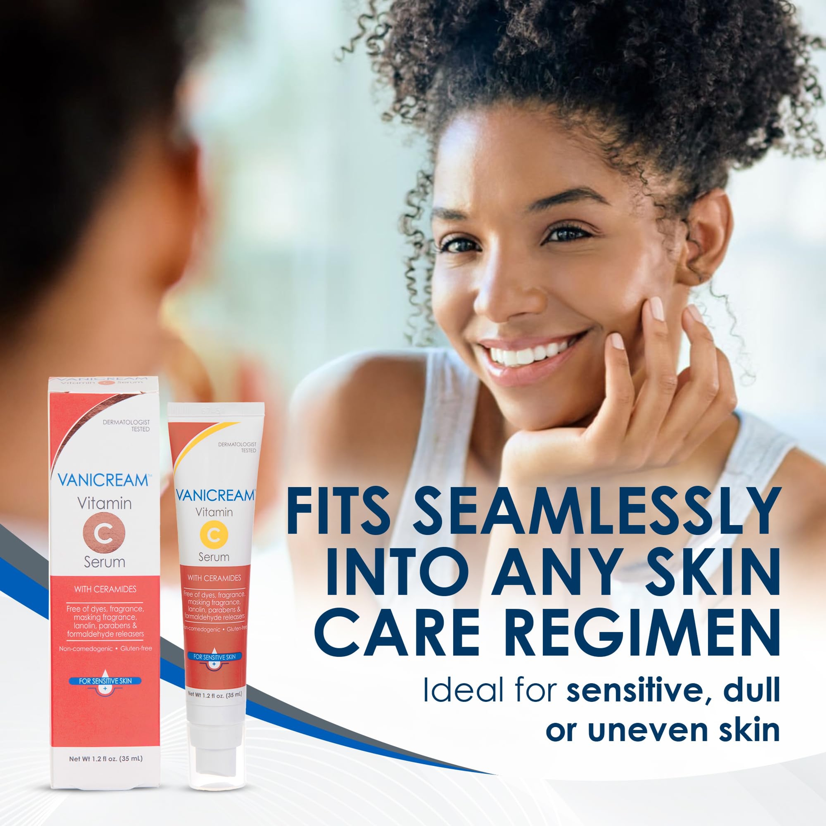 Vanicream Vitamin C Serum with Ceramides for Sensitive Skin 1.2 fl.oz - Milky & Lightweight, Boosts Glow 3