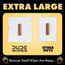 DUDE Wipes Shea BUTTer Flushable Wipes - Extra-Large Adult Wet Wipes - 3 Pack (144 Count) - Infused with Coconut Oil, Vitamin E, and Aloe - Septic and Sewer Safe 6