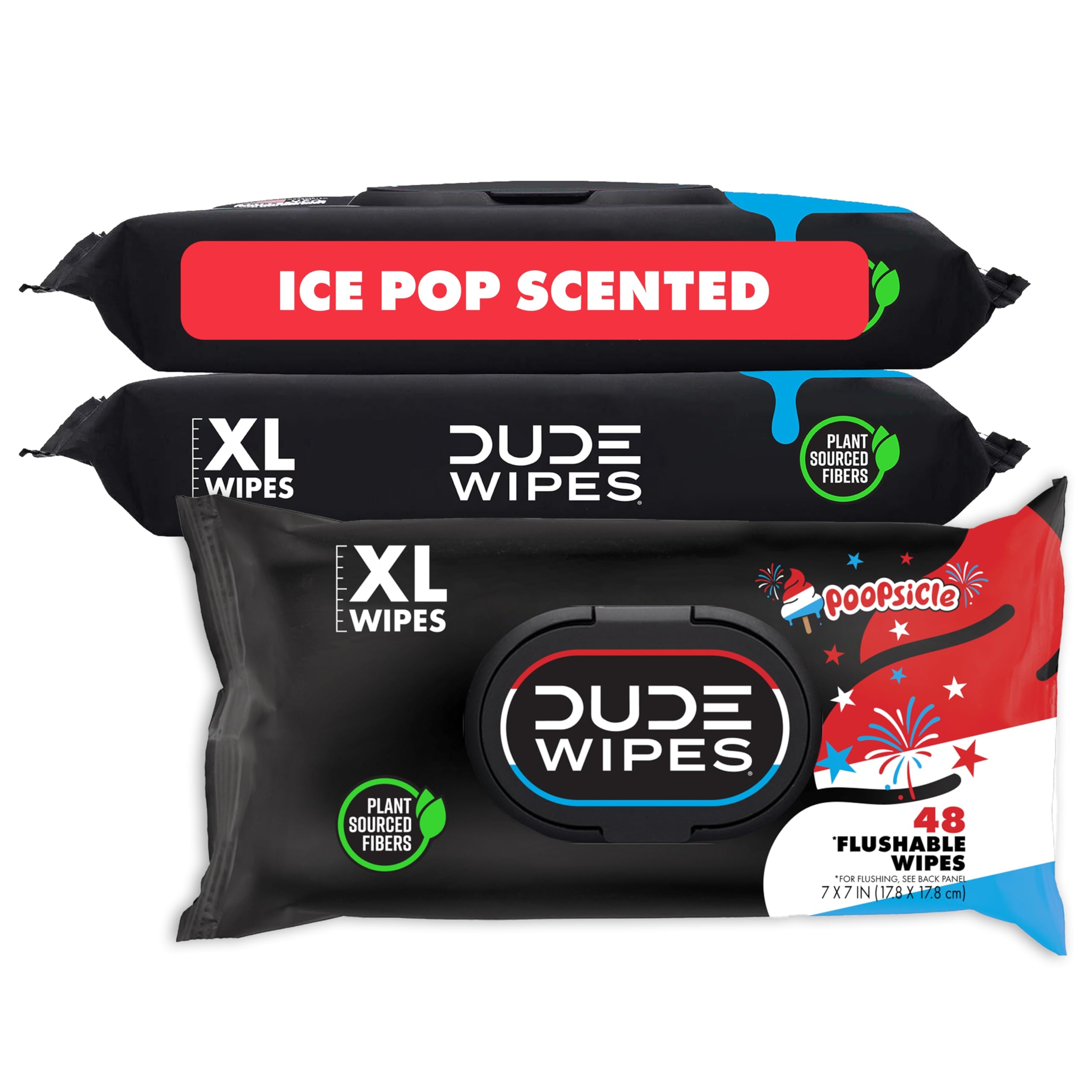 DUDE Wipes Shea BUTTer Flushable Wipes - Extra-Large Adult Wet Wipes - 3 Pack (144 Count) - Infused with Coconut Oil, Vitamin E, and Aloe - Septic and Sewer Safe 25