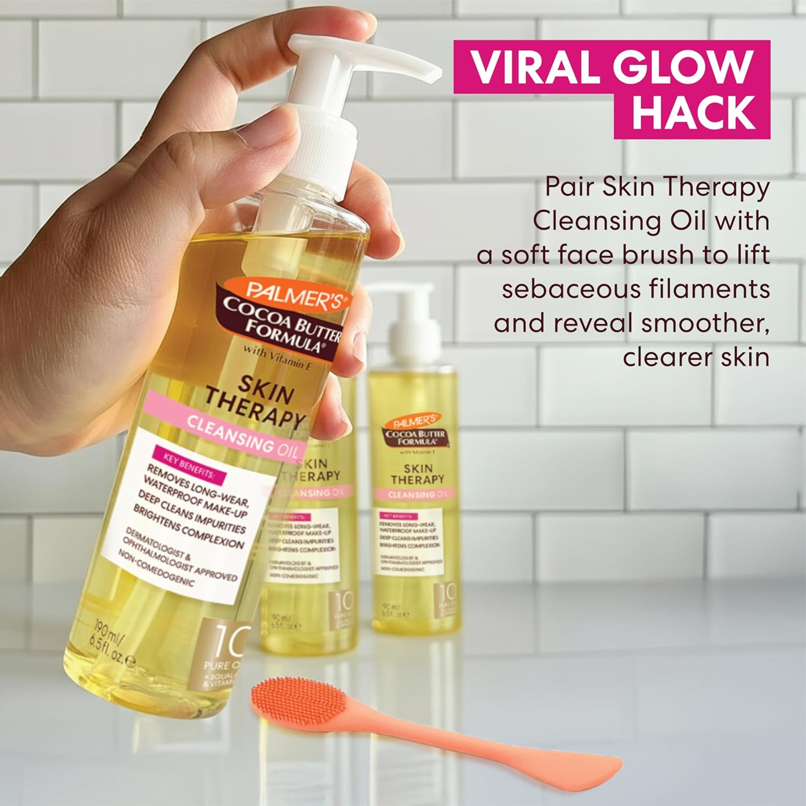 Palmer's Skin Therapy Cleansing Oil 6.5 fl.oz - Deeply Removes Long-Wear & Waterproof Makeup 5