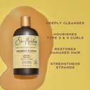 SheaMoisture Strengthen & Restore Shampoo 13 fl.oz - Pure Jamaican Black Castor Oil for Damaged Hair 3