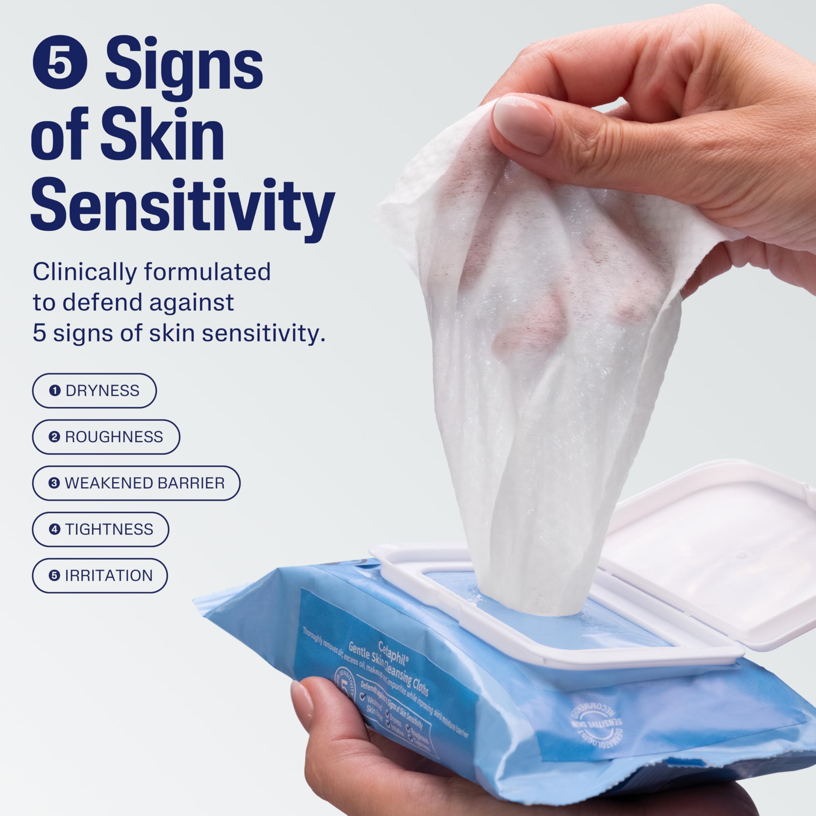 Cetaphil Gentle Skin Cleansing Cloths 25 Count (Pack of 2) - Cleansing Face & Body Wipes for Dry & Sensitive Skin 2