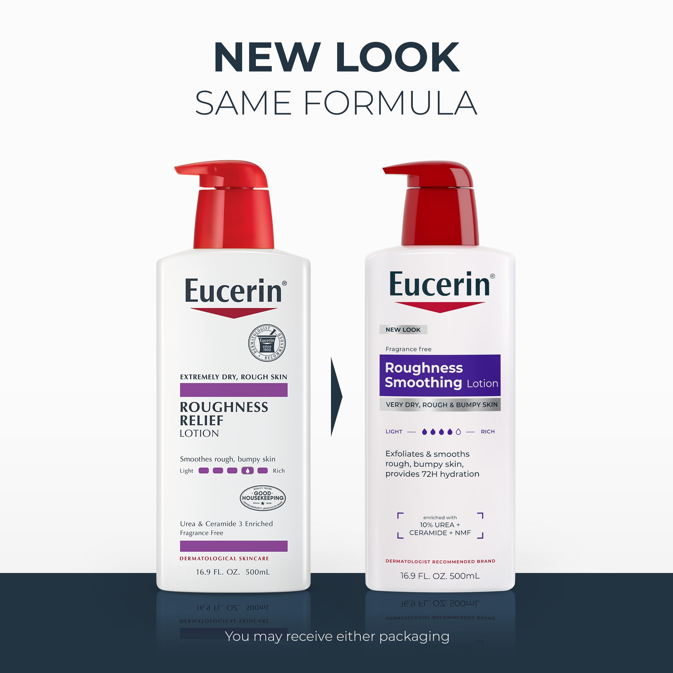 Eucerin Roughness Relief Lotion 16.9 fl.oz - Urea Enriched Body Moisturizer for Rough, Bumpy & Dry Skin 2