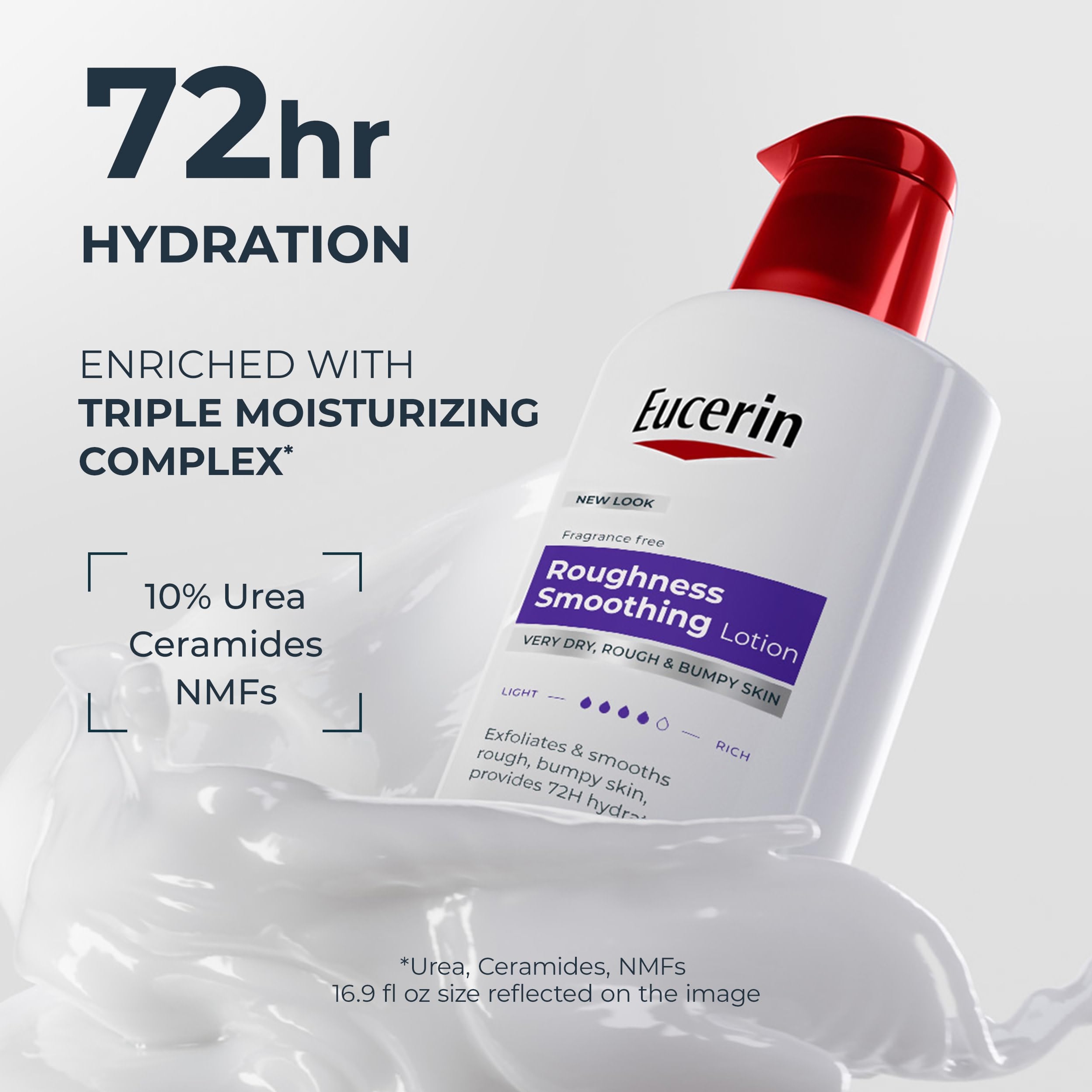 Eucerin Roughness Relief Lotion 16.9 fl.oz - Urea Enriched Body Moisturizer for Rough, Bumpy & Dry Skin 3
