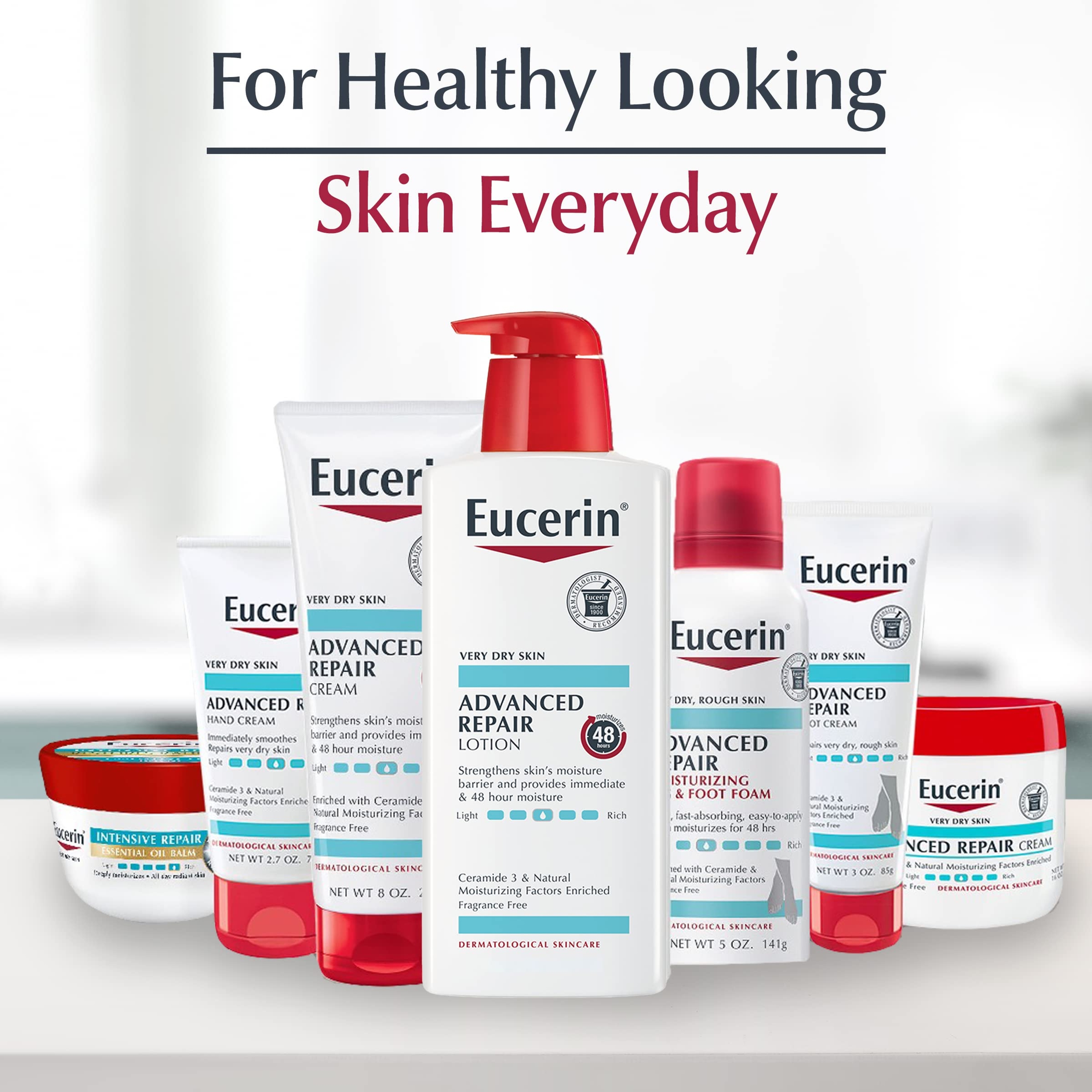 Eucerin Advanced Repair Cream 8 oz - Body Moisturizer for Dry Skin, 48 Hours of Hydration 10