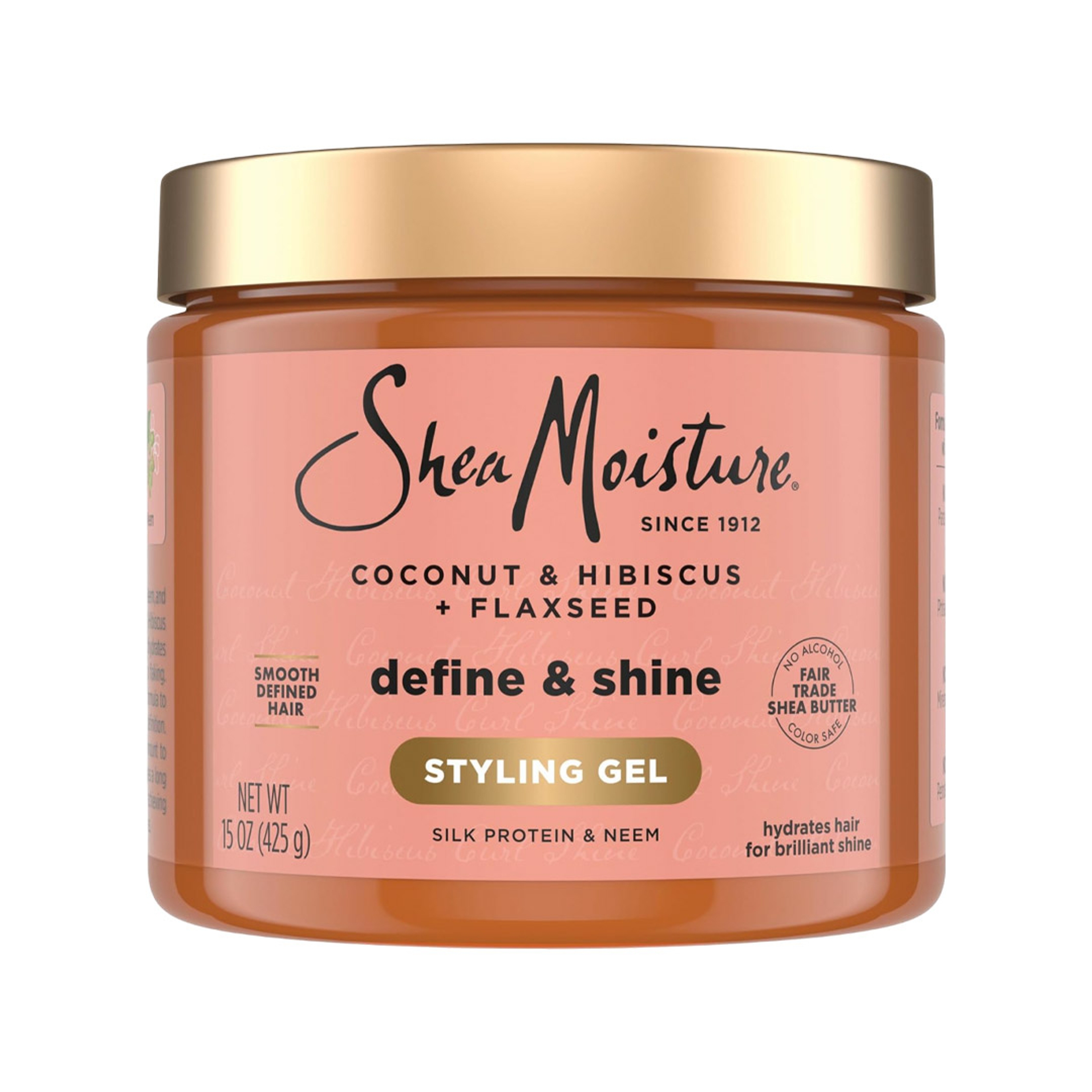 SheaMoisture Define & Shine Styling Gel 15 oz - Hydrates Hair for Brilliant Shine 1
