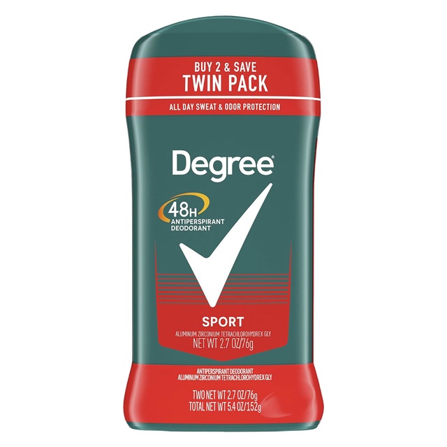 Degree Men Sport Antiperspirant Deodorant Stick 2.7 oz (Pack of 2) - 48-Hour Sweat & Odor Protection — Out of stock