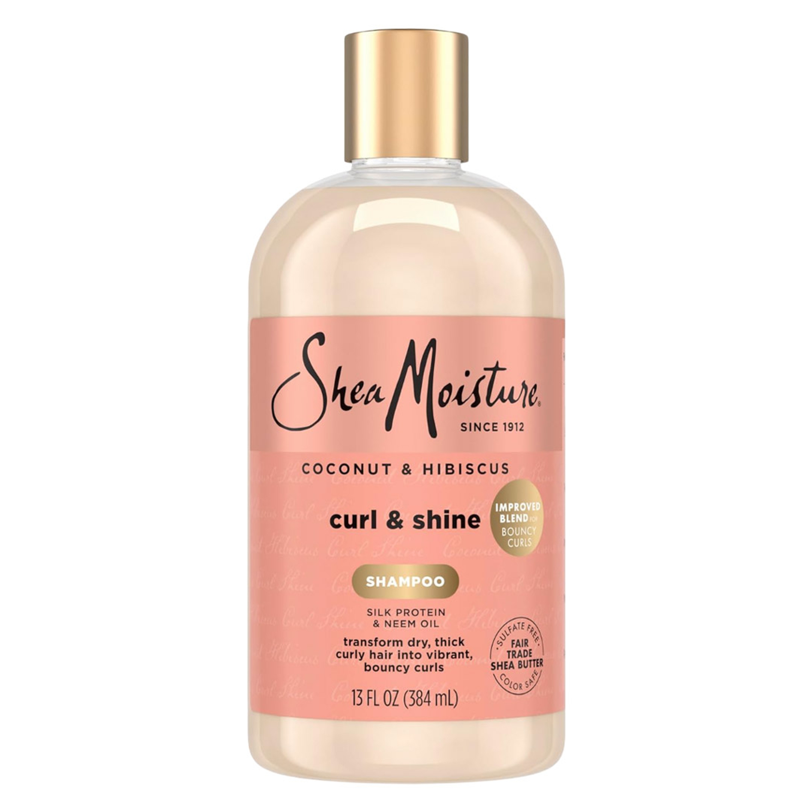 SheaMoisture Curl & Shine Shampoo 13 fl.oz - Coconut & Hibiscus, for Thick & Curly Hair 1