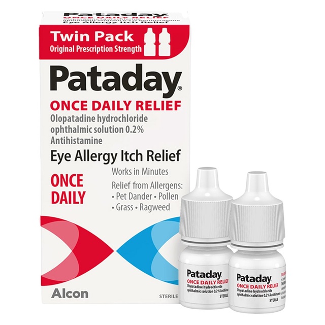 Alcon Pataday Once Daily Allergy Eye Drops for Itchy Eyes 0.085 fl.oz (Pack of 2)
