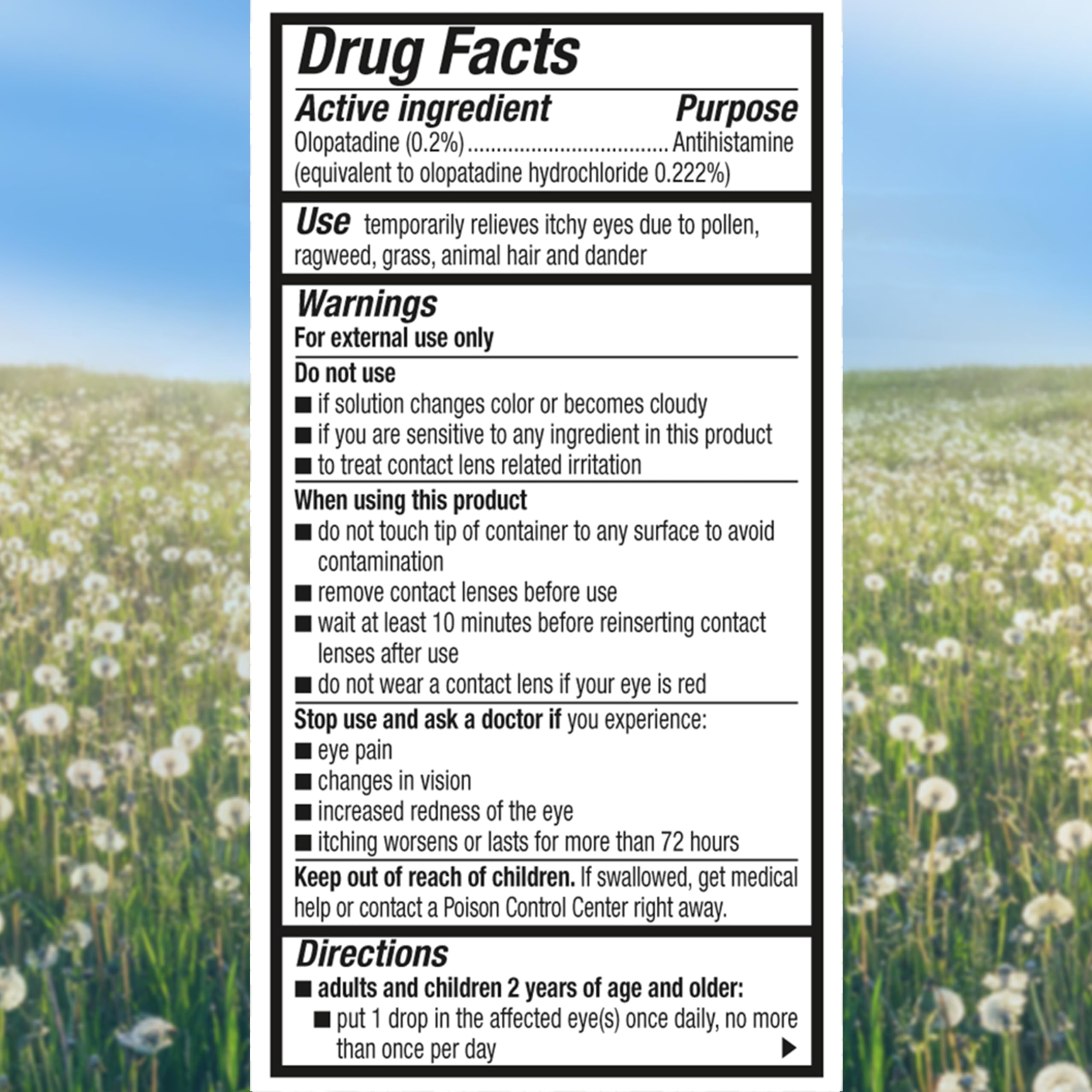 Alcon Pataday Once Daily Allergy Eye Drops for Itchy Eyes 0.085 fl.oz (Pack of 2) 8