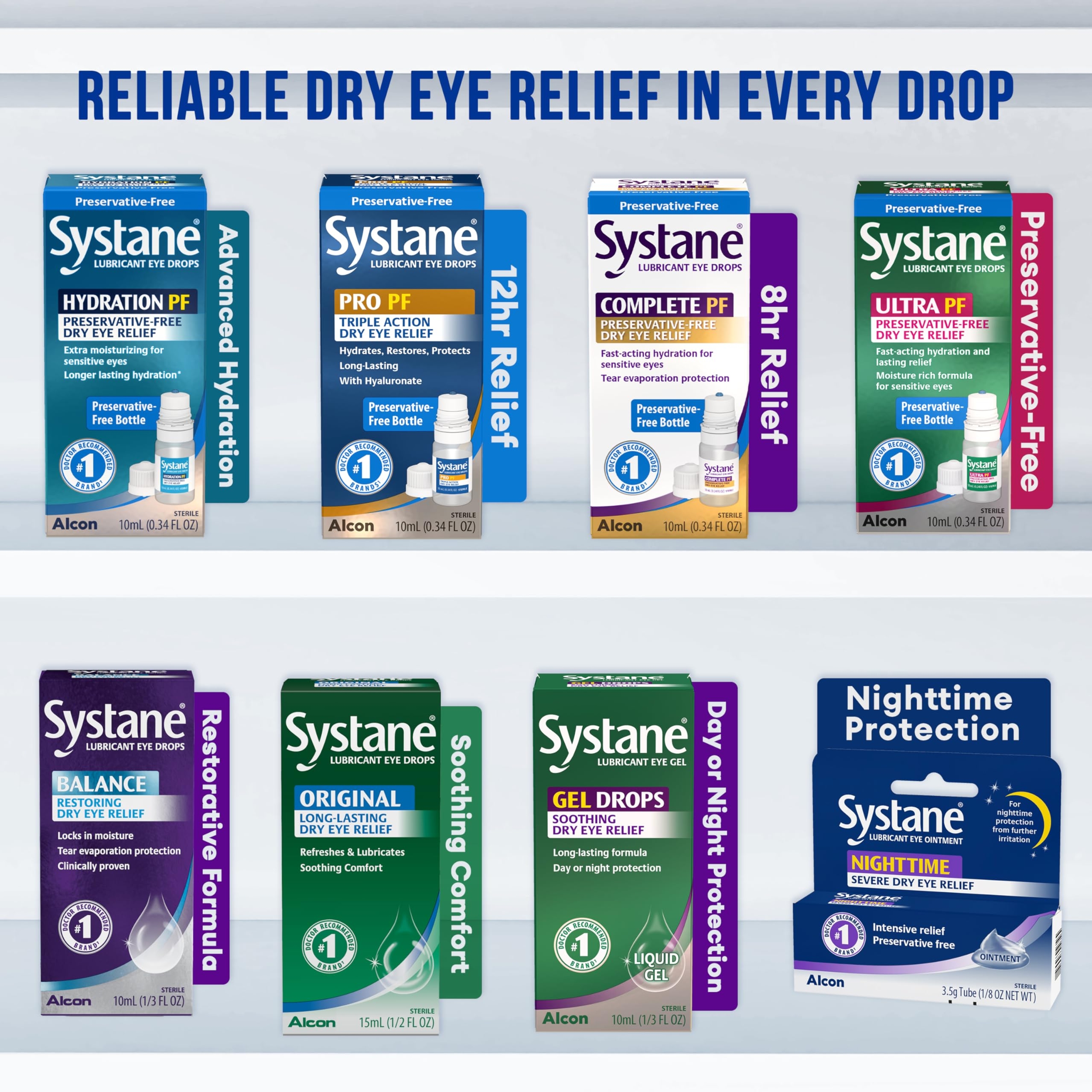 Alcon Systane Hydration Preservative Free Dry Eye Drops 0.02 fl.oz (Pack of 30) - Extra-Moisturizing for Sensitive Eyes 6